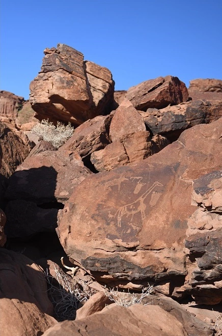 Namibia Rundreise durch Twyfelfontein: Felsmalereien